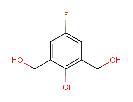 Molecular Structure of 71643-58-8 (4-FLUORO-2,6-BIS-HYDROXYMETHYL-PHENOL)