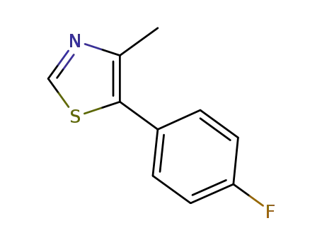 Molecular Structure of 623577-48-0 (5-(4-fluorophenyl)-4-methylthiazole)