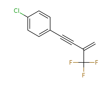 Molecular Structure of 1589544-78-4 (1-chloro-4-(3-(trifluoromethyl)but-3-en-1-yn-1-yl)benzene)