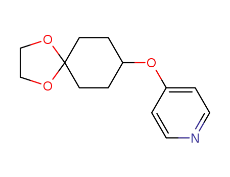 Molecular Structure of 1338556-31-2 (4-(1,4-dioxaspiro[4.5]decan-8-yloxy)pyridine)