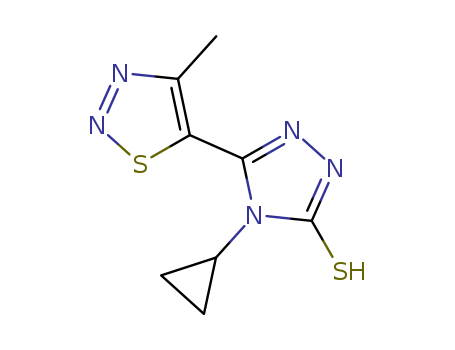 4-CYCLOPROPYL-5-(4-METHYL-1,2,3-THIADIAZOL-5-YL)-4H[1,2,4]TRIAZOLE-3-THIOLCAS