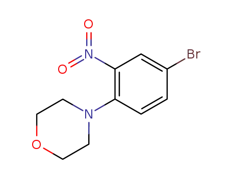 Molecular Structure of 90841-34-2 (4-(4-bromo-2-nitro-phenyl)-morpholine)