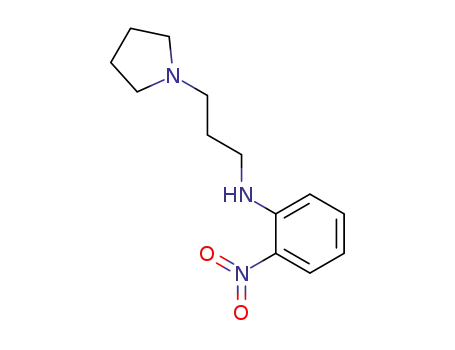 Molecular Structure of 88858-51-9 (2-Nitro-1-(3-pyrrolidino-propylamino)-benzol)