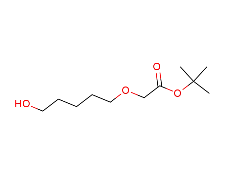 Molecular Structure of 144682-02-0 (Acetic acid, [(5-hydroxypentyl)oxy]-, 1,1-dimethylethyl ester)