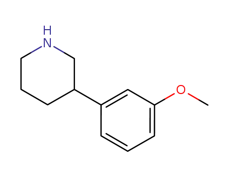 Molecular Structure of 79601-21-1 (3-(3-METHOXYPHENYL)-PIPERIDINE)