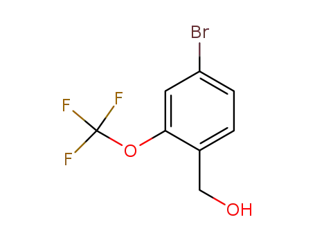 Molecular Structure of 220996-81-6 ((4-Bromo-2-(trifluoromethoxy)phenyl)methanol)