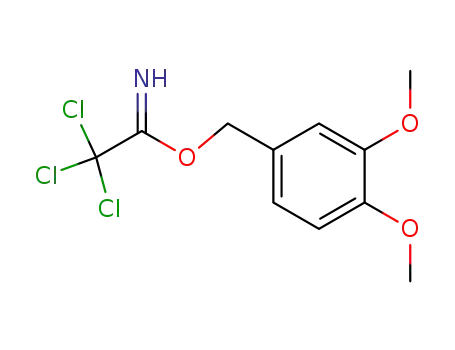 Molecular Structure of 905589-59-5 ((3,4-dimethoxoxyphenyl)methyl 2,2,2-trichloroacetimidate)