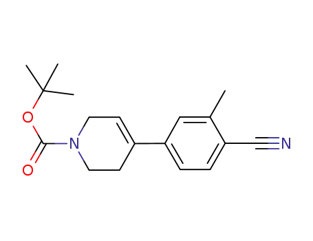 1(2H)-Pyridinecarboxylic acid,
4-(4-cyano-3-methylphenyl)-3,6-dihydro-, 1,1-dimethylethyl ester