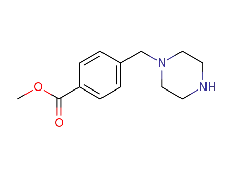 Molecular Structure of 86620-81-7 (4-PIPERAZIN-1-YLMETHYL-BENZOIC ACID METHYL ESTER)