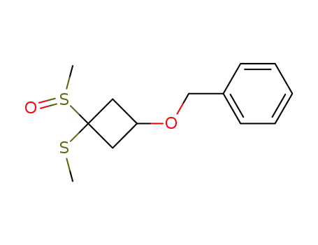 [[[3-(methylsulfinyl)-3-(methylthio)cyclobutyl]oxy]methyl]Benzene