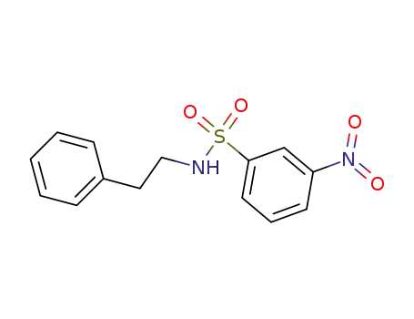 Molecular Structure of 35763-22-5 (N-(2-phenylethyl)-3-nitrobenzenesulfonamide)
