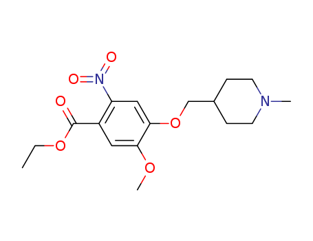 Benzoicacid, 5-methoxy-4-[(1-methyl-4-piperidinyl)methoxy]-2-nitro-, ethyl ester