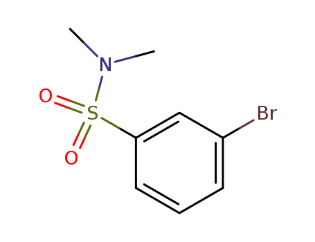 Molecular Structure of 153435-80-4 (3-BROMO,N, N-DIMETHYLBENZENESULFONAMIDE)