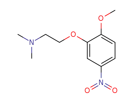 Molecular Structure of 170229-67-1 (Ethanamine, 2-(2-methoxy-5-nitrophenoxy)-N,N-dimethyl-)