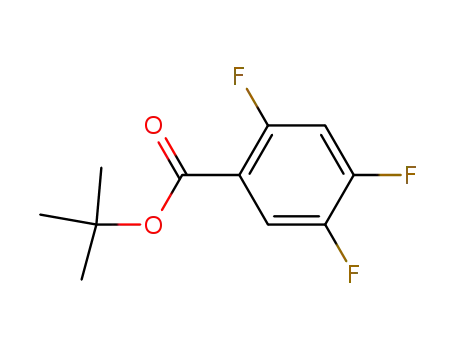 Molecular Structure of 182875-05-4 (Benzoic acid, 2,4,5-trifluoro-, 1,1-dimethylethyl ester)