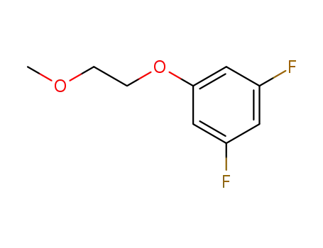 Molecular Structure of 1355011-33-4 (1,3-difluoro-5-(2-methoxyethoxy)benzene)