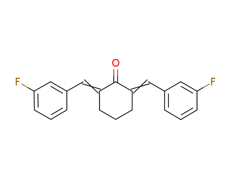 Molecular Structure of 565416-89-9 (2,6-bis(3-fluorobenzylidene)cyclohexanone)