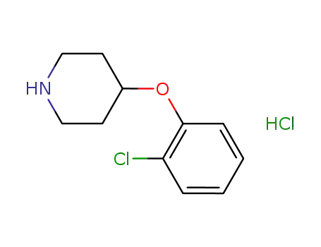 Molecular Structure of 849107-20-6 (4-(2-CHLOROPHENOXY)PIPERIDINE HYDROCHLORIDE)