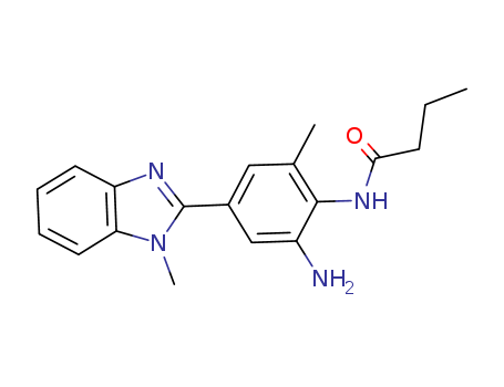 N-[2-Amino-6-methyl-4-(1-methyl-1H-benzimidazol-2-yl)phenyl]butanamide