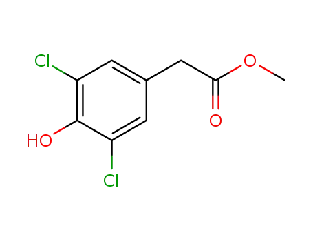 Molecular Structure of 409366-27-4 (METHYL(3,5-DICHLORO-4-HYDROXYPHENYL)ACETATE)