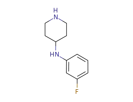 Molecular Structure of 886506-63-4 (N-(3-Fluorophenyl)piperidin-4-amine)