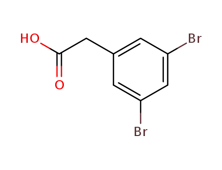 Molecular Structure of 188347-49-1 (3,5-DIBROMOPHENYLACETIC ACID)