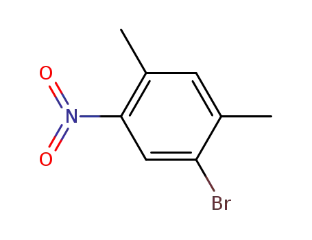 Molecular Structure of 69383-59-1 (1-BROMO-2,4-DIMETHYL-5-NITROBENZENE)
