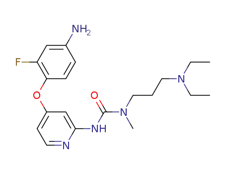 Urea,
N'-[4-(4-amino-2-fluorophenoxy)-2-pyridinyl]-N-[3-(diethylamino)propyl]-
N-methyl-