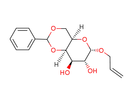 Molecular Structure of 20746-64-9 (Allyl 4,6-O-benzylidene-alpha-D-glucopyranoside)