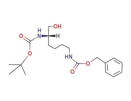 Molecular Structure of 82689-20-1 (N-alpha-t-Butyloxycarbonyl-N-epsilon-benzyloxycarbonyl-L-lysinol)