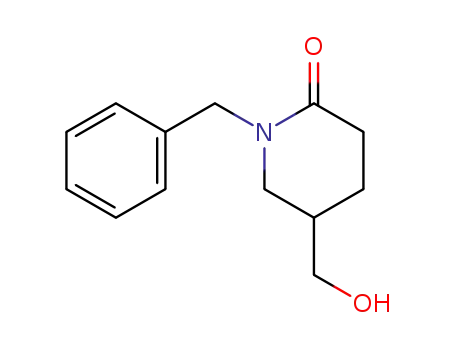 Molecular Structure of 744212-68-8 (1-Benzyl-5-(hydroxymethyl)piperidin-2-one)