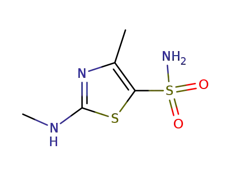 Molecular Structure of 348086-68-0 (2-METHYLAMINO-4-METHYLTHIAZOLE-5-SULFONAMIDE)