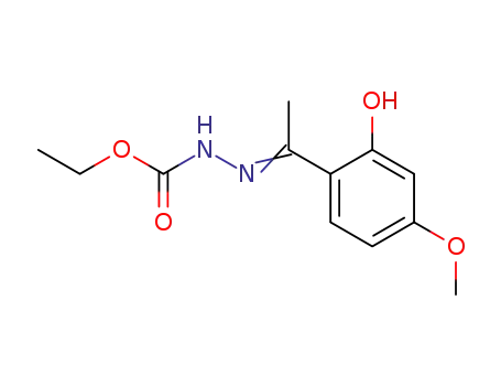 Molecular Structure of 132338-33-1 (2-hydroxy-4-methoxyacetophenone ethoxycarbonylhydrazone)