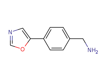 Molecular Structure of 672324-91-3 (4-(5-Oxazolyl)benzylamine)