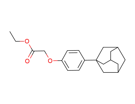 Molecular Structure of 52804-25-8 (2-(4-(1-adaMantane)phenoxy)ethyl acetate)