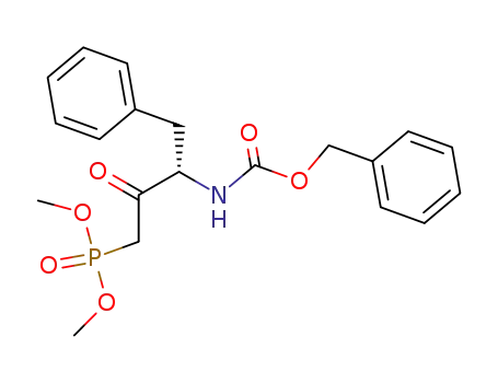 Molecular Structure of 347851-53-0 (dimethyl [(3S)-4-phenyl-3-[(benzyloxycarbonyl)amino]-2-oxobutyl]phosphonate)
