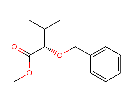 Molecular Structure of 110298-78-7 (Butanoic acid, 3-methyl-2-(phenylmethoxy)-, methyl ester, (S)-)