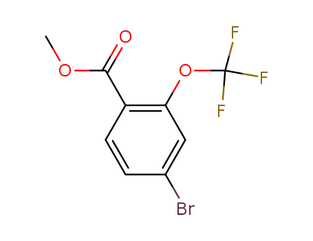 Molecular Structure of 933785-18-3 (Ethyl 4-bromo-2-(trifluoromethoxy)benzoate)