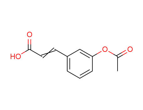 Molecular Structure of 20375-42-2 (3-ACETOXYCINNAMIC ACID)