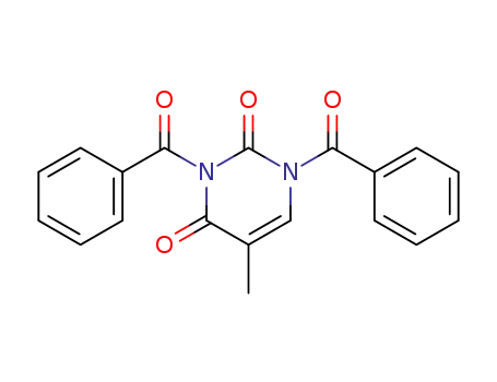 Molecular Structure of 4330-16-9 (2,4(1H,3H)-Pyrimidinedione, 1,3-dibenzoyl-5-methyl-)