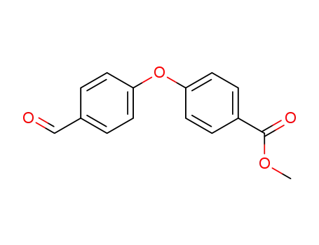 Molecular Structure of 100915-02-4 (Benzoic acid, 4-(4-formylphenoxy)-, methyl ester)