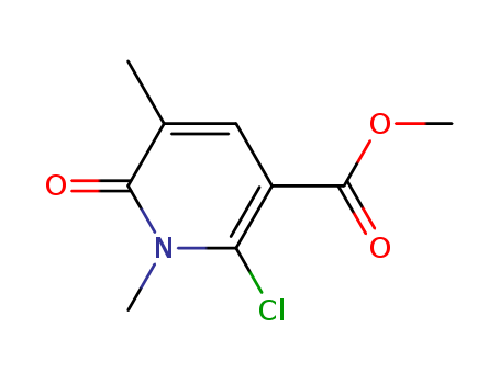 869357-64-2,2-Chloro-1,5-dimethyl-6-oxo-1,6-dihydro-pyridine-3-carboxylic acid methyl ester,2-Chloro-1,5-dimethyl-6-oxo-1,6-dihydro-pyridine-3-carboxylic acid methyl ester