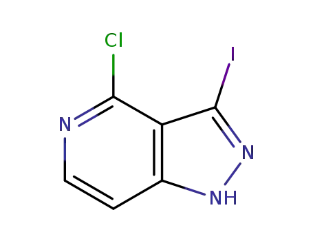 Molecular Structure of 1186647-69-7 (4-Chloro-3-iodo-1H-pyrazolo[4,3-c]pyridine)