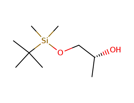 Molecular Structure of 136918-07-5 (2-Propanol, 1-[[(1,1-dimethylethyl)dimethylsilyl]oxy]-, (2R)-)