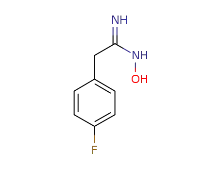 Molecular Structure of 925252-30-8 (2-(4-fluorophenyl)-N'-hydroxyethanimidamide)