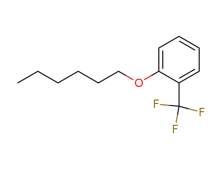 Molecular Structure of 872123-27-8 (1-(hexyloxy)-2-(trifluoromethyl)benzene)