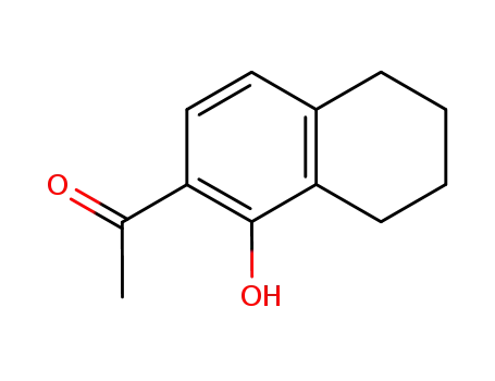 Molecular Structure of 95517-07-0 (1-(1-HYDROXY-5,6,7,8-TETRAHYDRO-NAPHTHALEN-2-YL)-ETHANONE)