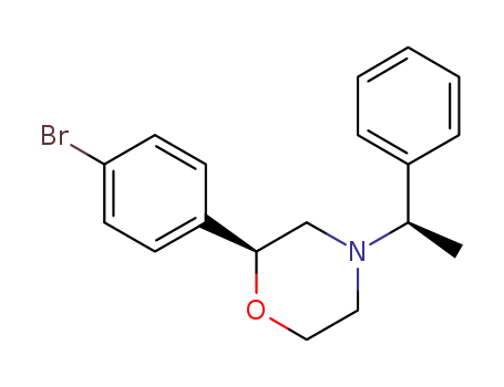 Morpholine, 2-(4-bromophenyl)-4-[(1R)-1-phenylethyl]-, (2S)-