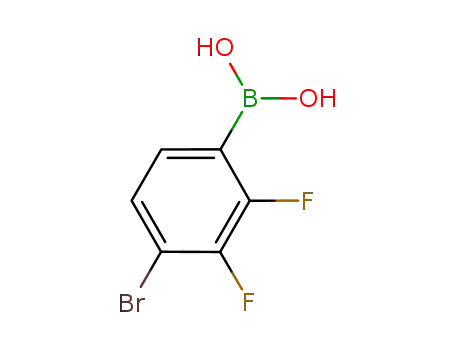 Molecular Structure of 374790-99-5 (4-BROMO-2,3-DIFLUOROBENZENEBORONIC ACID)