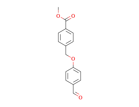 Molecular Structure of 124663-30-5 (4-(4-FORMYL-PHENOXYMETHYL)-BENZOIC ACID METHYL ESTER)